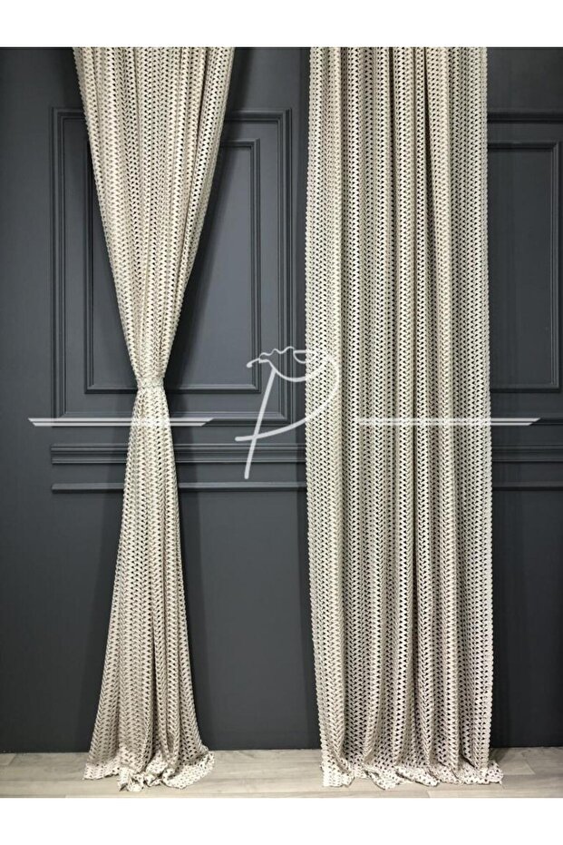 Fon Perde Palavan Desen Fileli Perde - 1