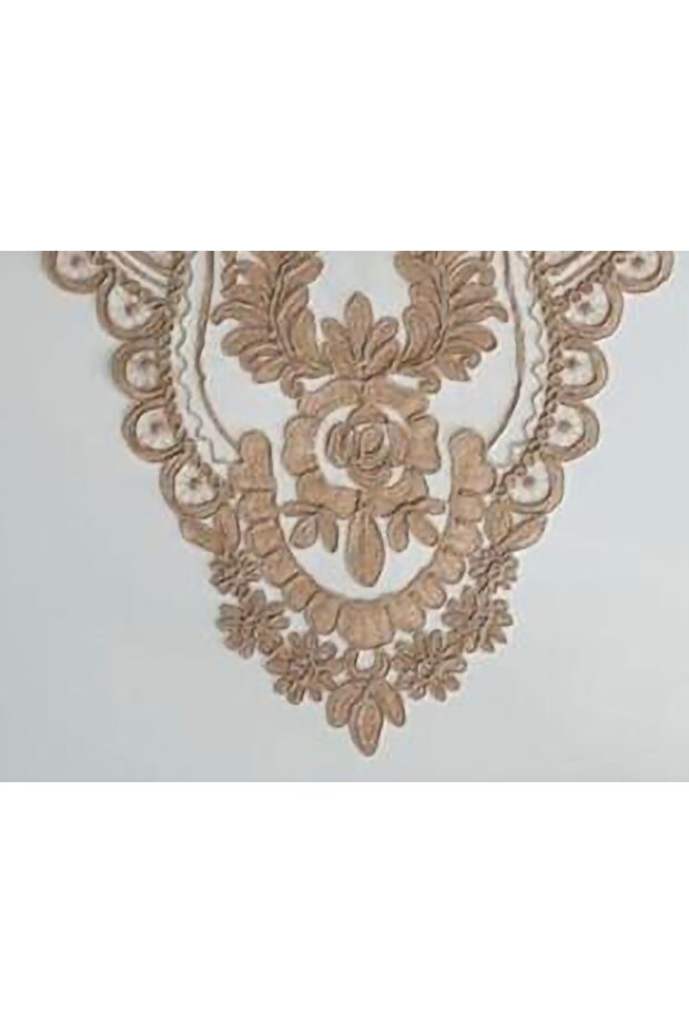 Fransız Dantelli Runner (kahve) - 3