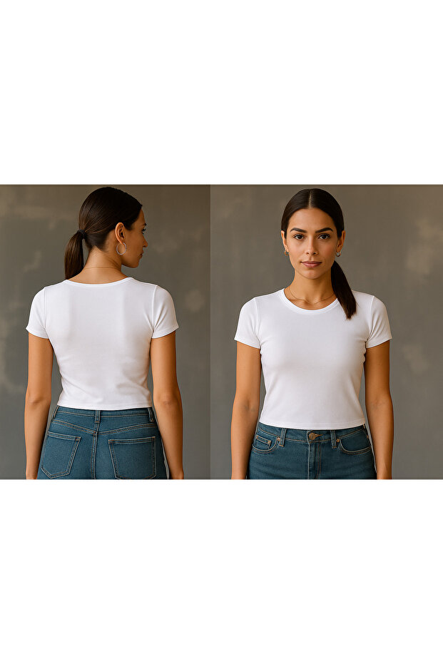 Lıcralı Soft Tach Tshirt - 6