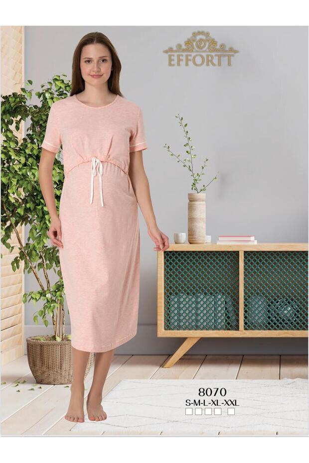 Pregnant Maternity Short Breastfeeding Detailed Dress