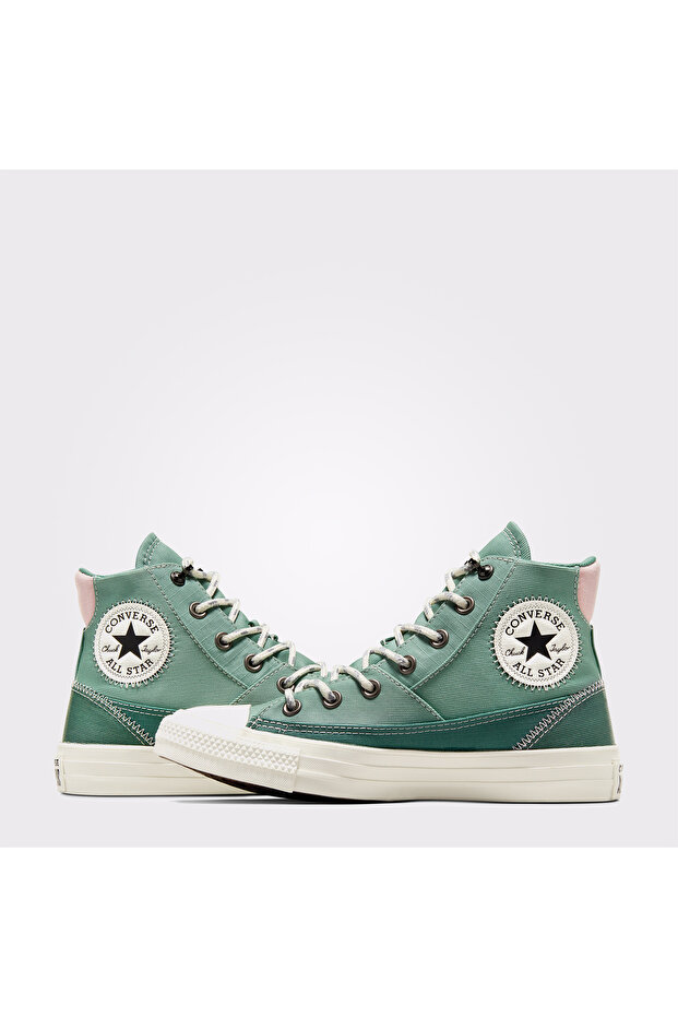 Chuck Taylor All Star Patchwork Kadın Yeşil Sneaker - 4