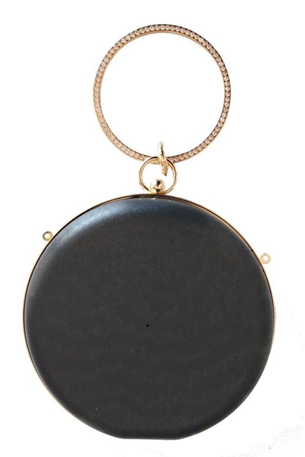 Angel Bag Accessory Evening Dress Bag Mold Round Light Gold Metallic (Note: Not a Bag)