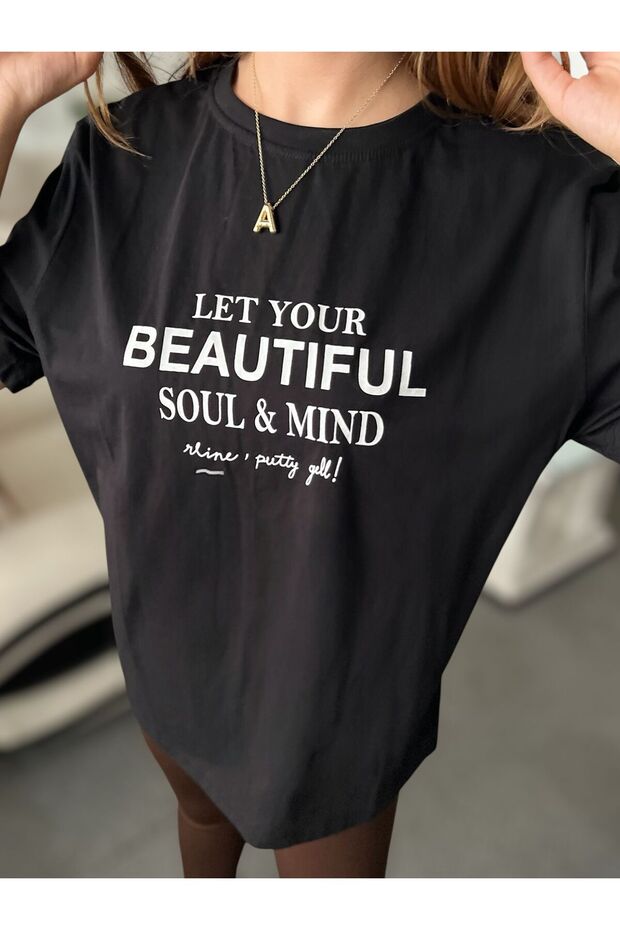 Τυπωμένο μπλουζάκι Oversize - 1