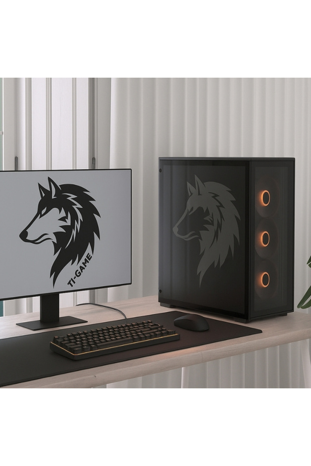 Tİ-GAME HARU I5-14400F 16GB DDR5 500GB SSD RTX 5060 8GB 650W W11P SIVI SOĞUTMA MESH GAMİNG PC - 1