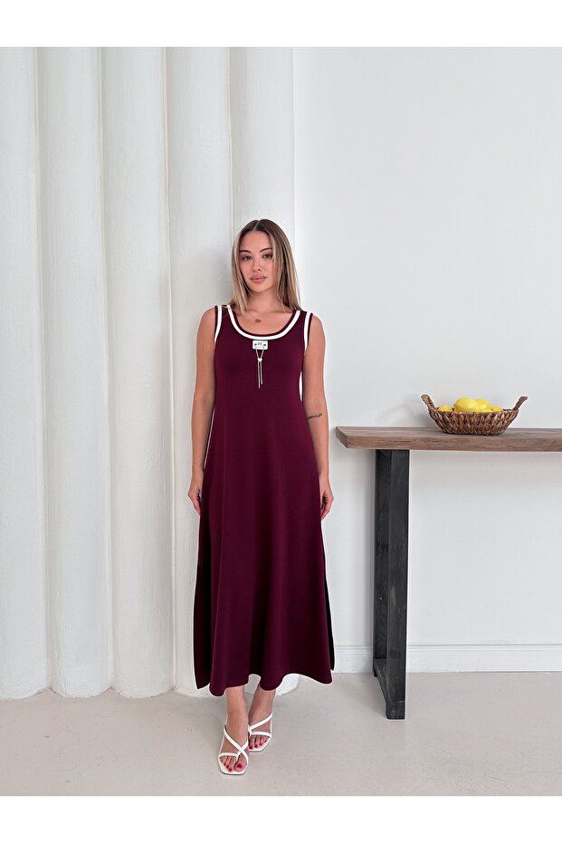 Rochie Zero Sleeve Strawberry Fabric - 2