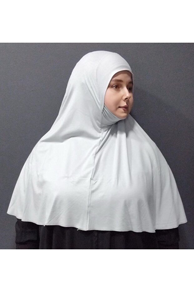 غطاء صلاة من القطن الممشط - رمادي فاتح - 4