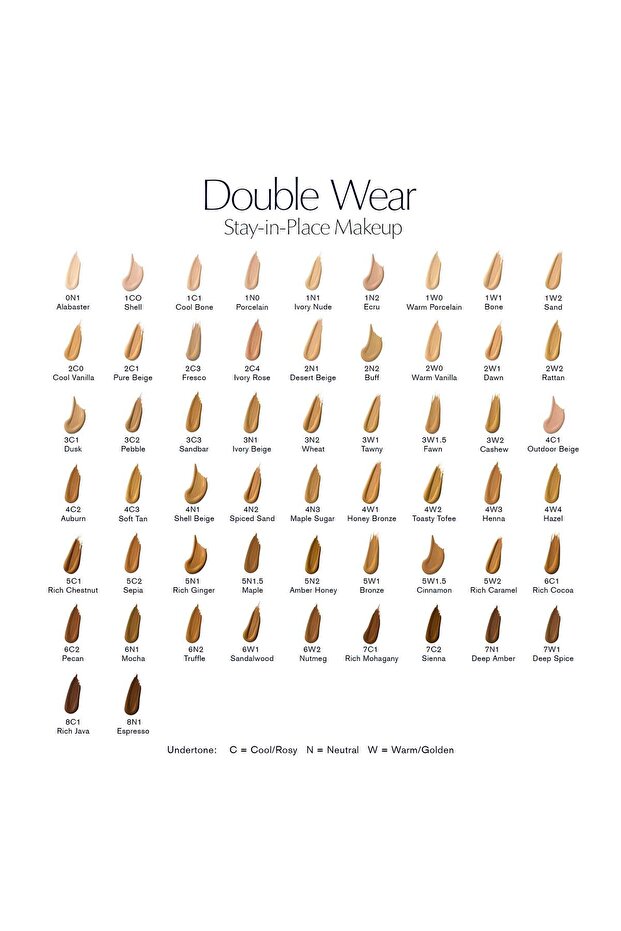 Estée Lauder,Fond De Ten Double Wear Stay in Place SPF 10, 1N2 ECRU, 30 ml - 8