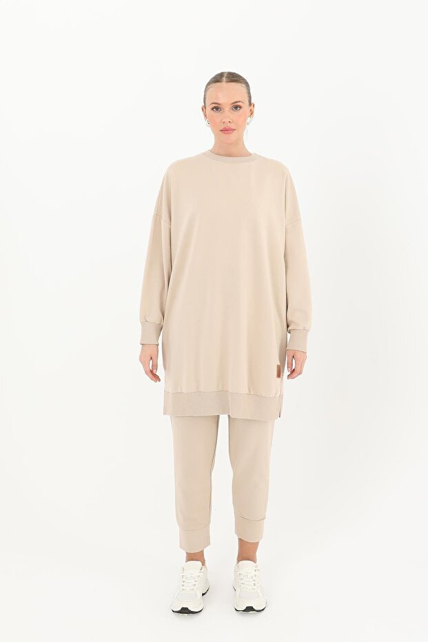 Bisiklet Yaka Basic Araboy Tunik 30644 - 1