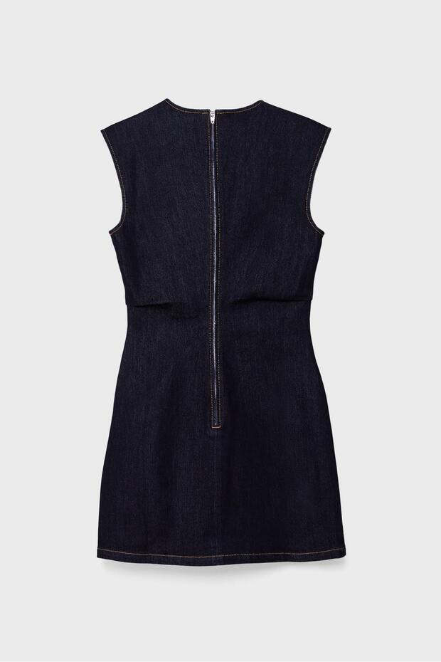 Denim kısa elbise - 7