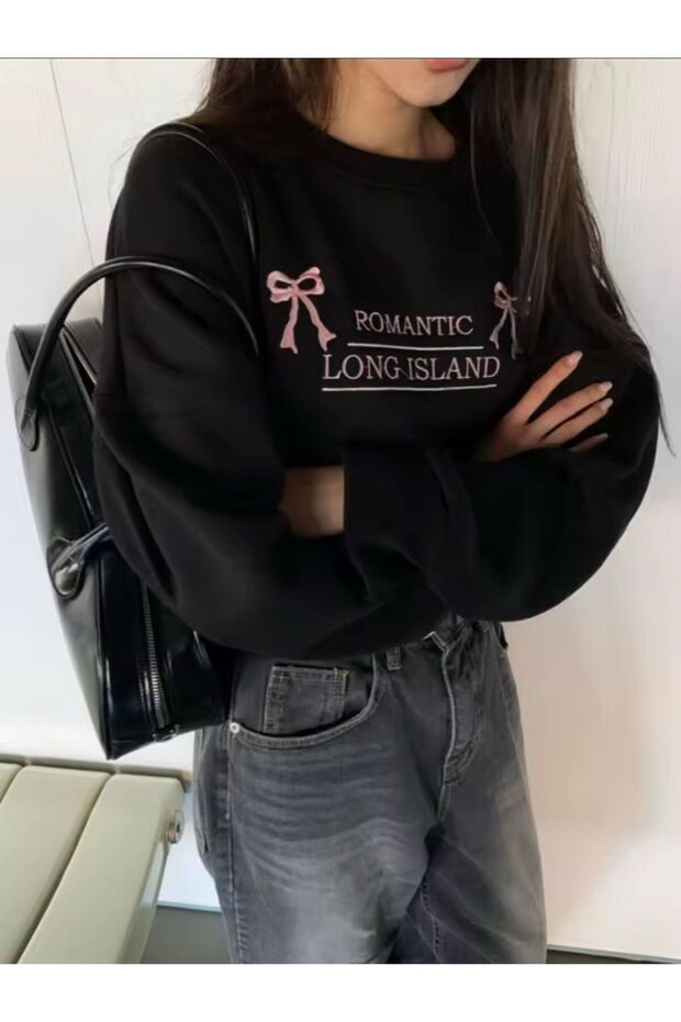 Romantic Long Island Oversize Unisex Sweatshirt (3 Threads)
