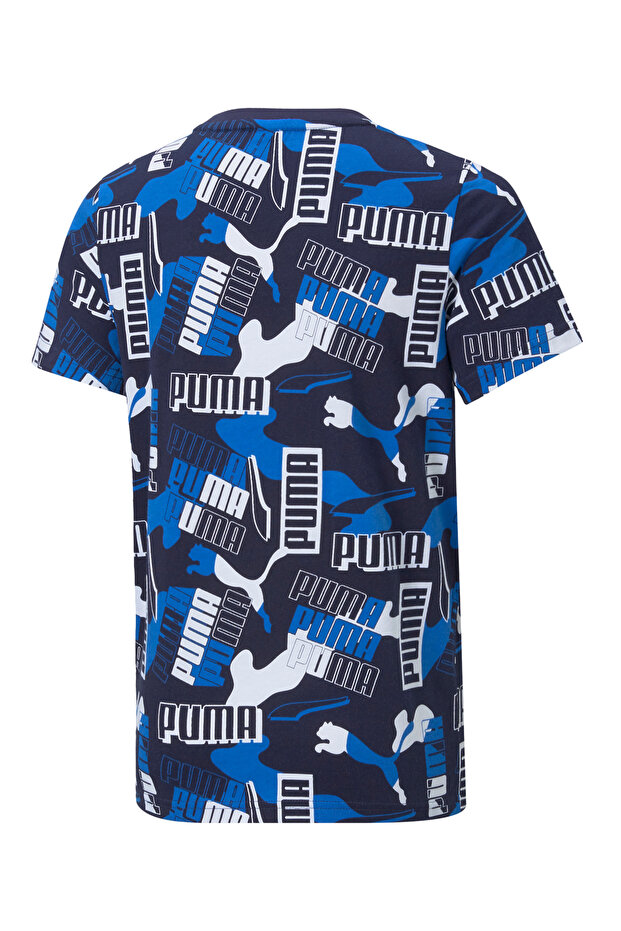 Alpha All Over Printed Tee - Peacoat - 2