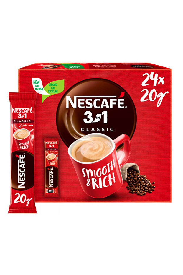 قهوة 3 في 1 أصابع 20 جرام × 24