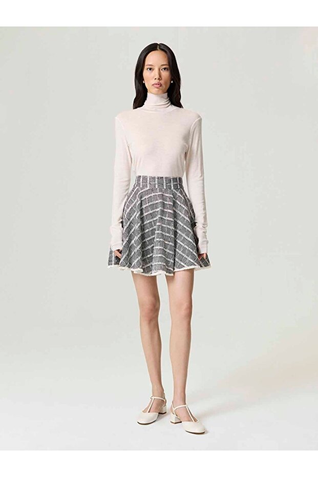 Volanlı Mini Etek - 1