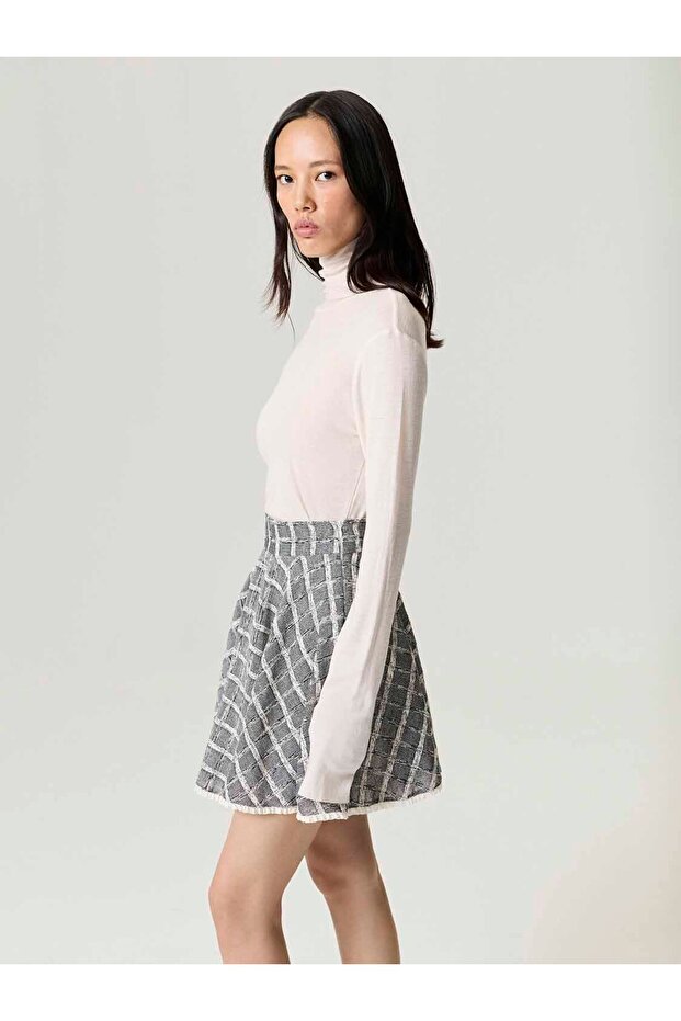 Volanlı Mini Etek - 2