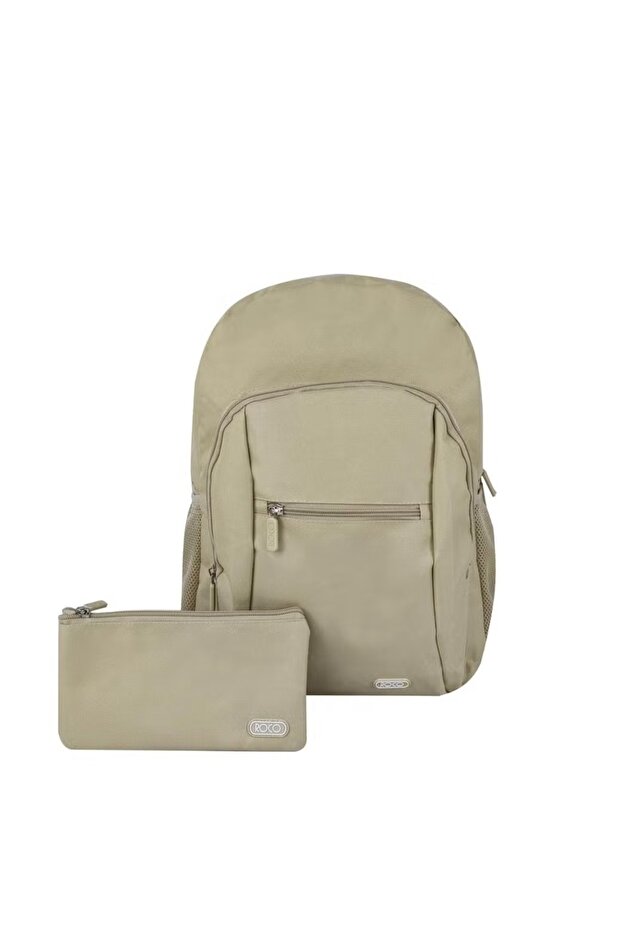 حقيبة ظهر كلاسيكية أساسية مع ملحق - بسيطة وعملية - 1