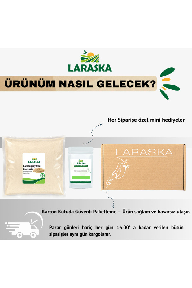 Glutensiz Çiğ Karabuğday Unu - 250g Raw Buckwheat Flour Greçka - 3