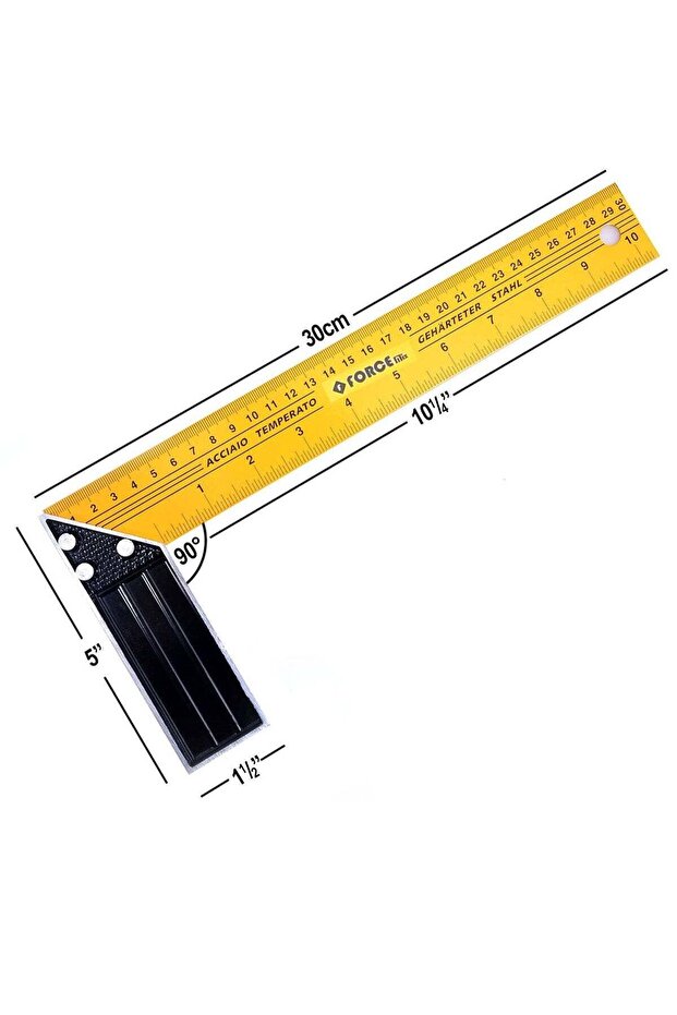مسطرة زاوية قائمة متعددة الأغراض 300 مم - 1