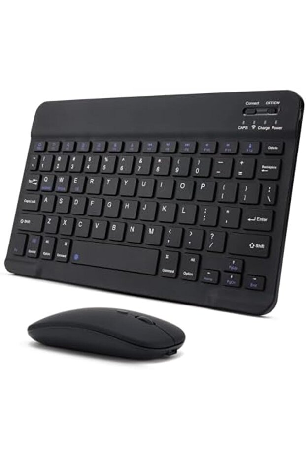 Ultra-Slim Bluetooth Keyboard and Mouse Combo, Rechargeable Portable Wireless Keyboard Mouse - 2