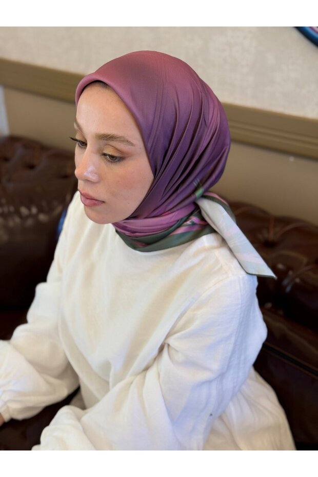 Linea Pattern Twill Scarf - 1