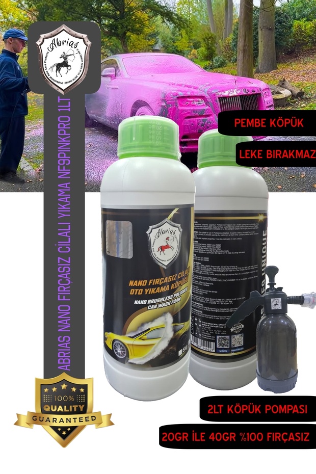 Pembe Köpük Fırçasız Cilalı Yıkama 1lt Ve Köpük Pompası 2lt - 6
