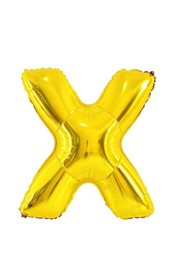 بالون حرف X من رقائق الألومنيوم - كبير 40 بوصة - ذهبي
