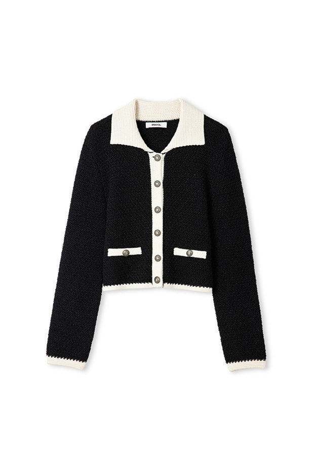 Colorblock triko hırka - 3