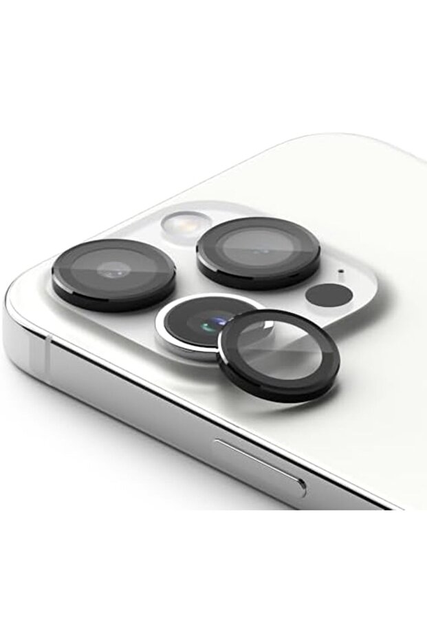 iPhone 15 Pro | Camera Lens Frame Glass | Black