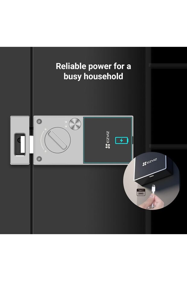 DL03 PRO Smart Rim Lock - Bluetooth & Wi-Fi Enabled, Multi-Method Keyless Entry. - 7