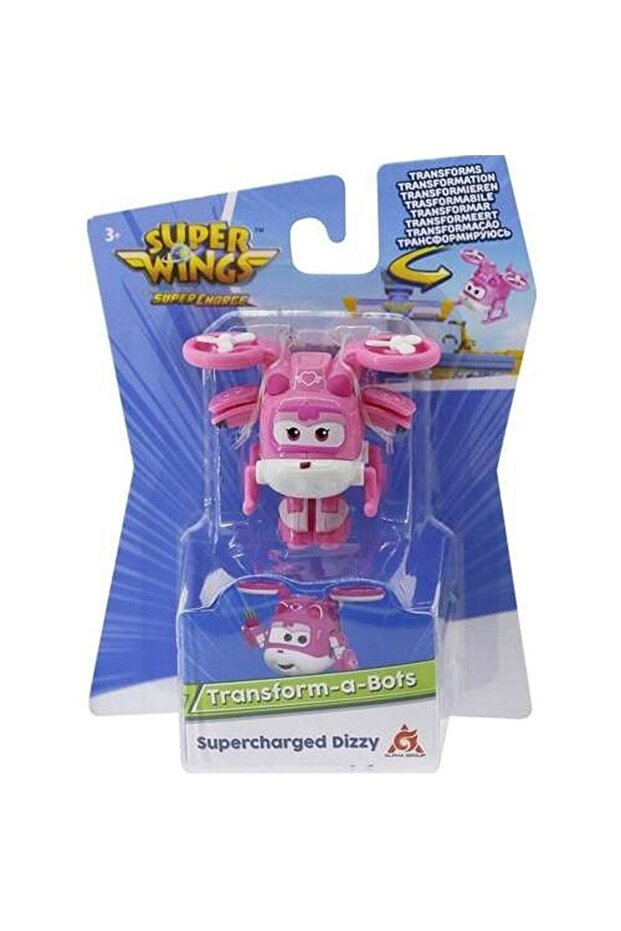 Avion transformabil Dizzy 5 cm Super Wings - 4