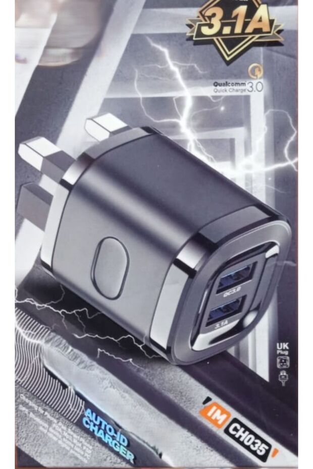 Fast Charger Dual Port PD USB Adapter Supports Quick Charging Mobile Phone Tablet Wall Charger