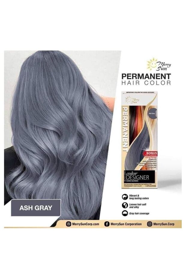 Hair Coloring Kit Ash Grey