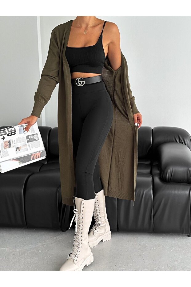 سترة نسائية أساسية طويلة - 1