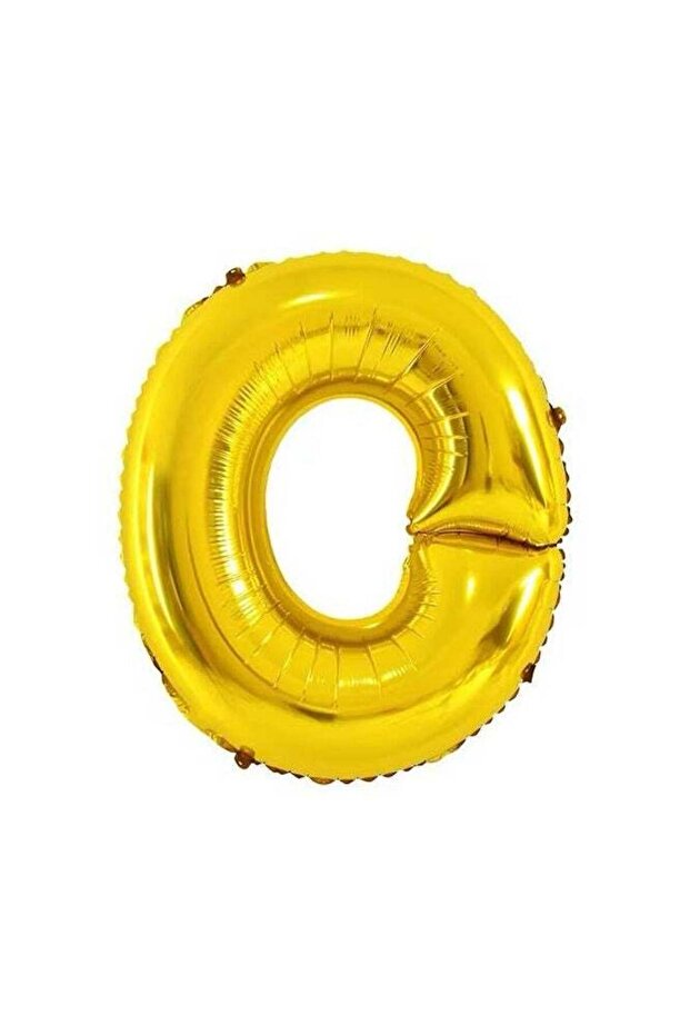 بالون حرف O من رقائق الألومنيوم - كبير 40 بوصة - ذهبي