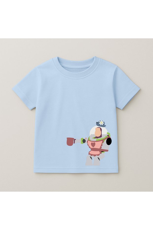 Buzz Nesbitt Crew Neck 100% Cotton Printed Short Sleeve Children's and Teenage T-Shirt