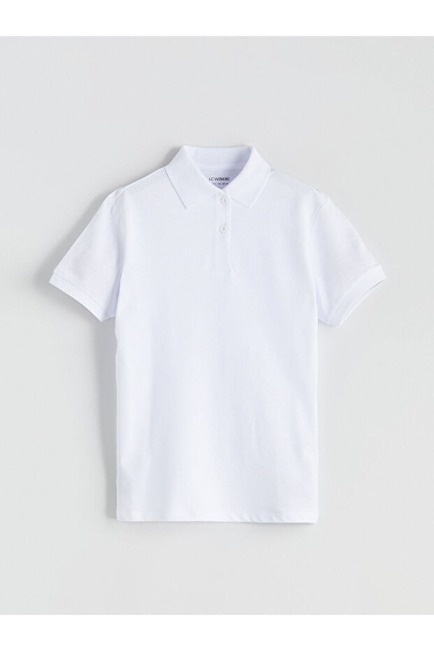 Lcw Kidspolo Collar Basic Girl's T-Shirt
