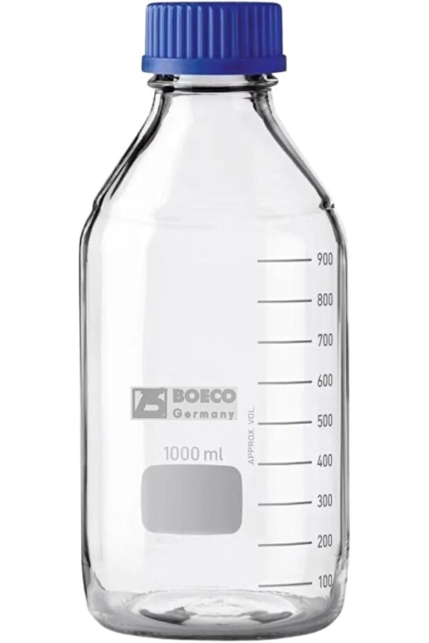 Reagent Bottle Glass Narrow Mouth Scientific Media Storage,With Scre Cap 1000ml
