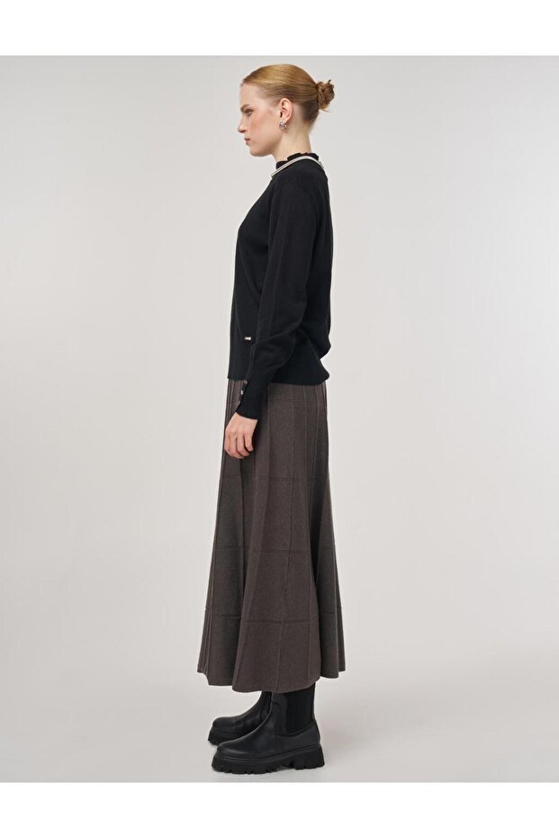 Basic Viskon Triko Kazak Siyah - 3