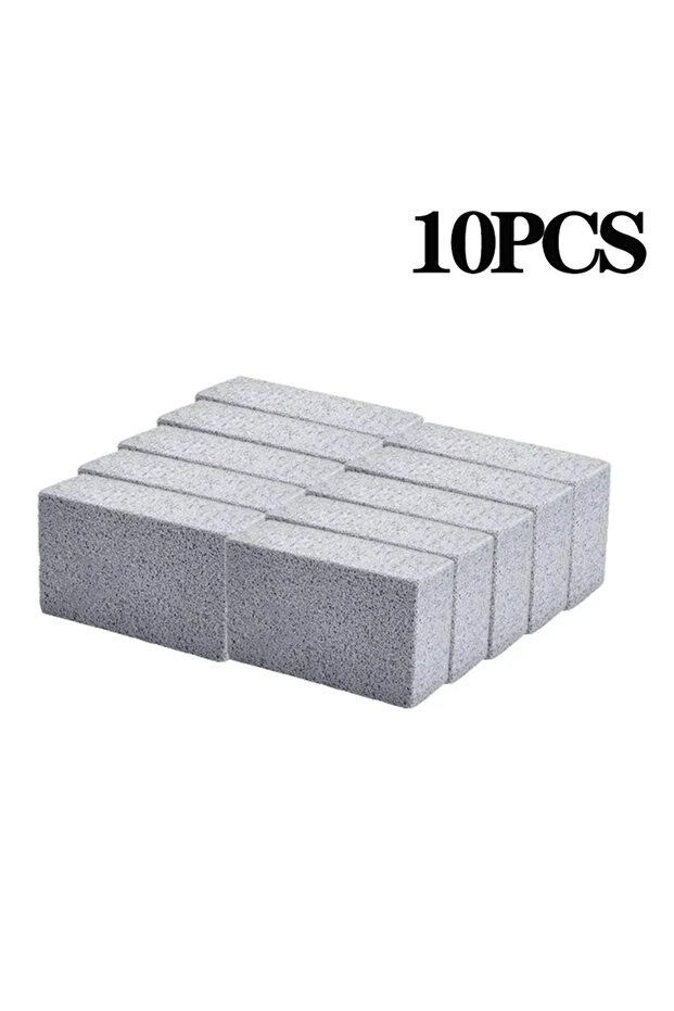 10PCS Cleaning Stone BBQ Cleaning Brick Small Grey Brick BBQ Grill Grill Plate Cleaning Tool Grease