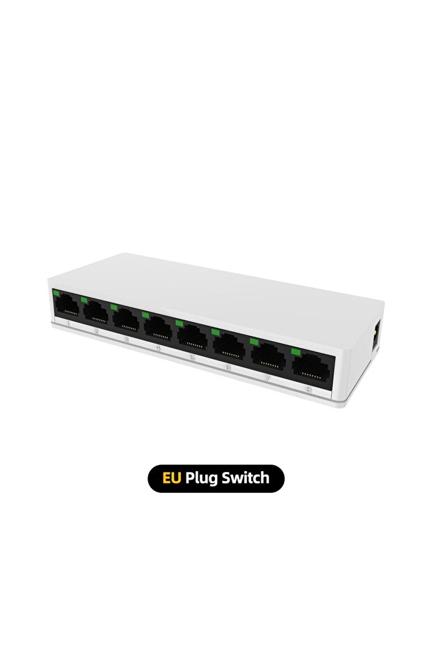 SW08-EU PIX-LINK SW08 Network Switches Mini Ethernet 8 Port 10/100Mbps Fast Network Switch Splitter - 1