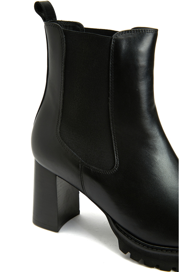 Siyah Kadın Deri Bot - 6