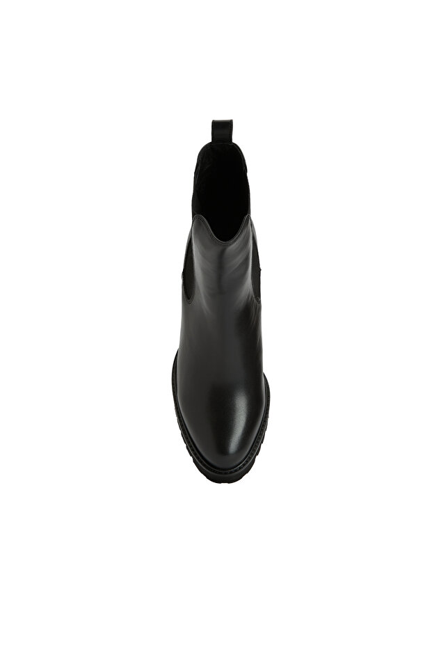 Siyah Kadın Deri Bot - 4