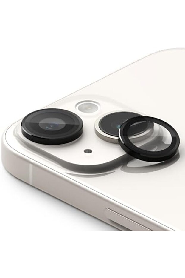 iPhone 15 Plus / 15 | Camera Lens Frame Glass | Black