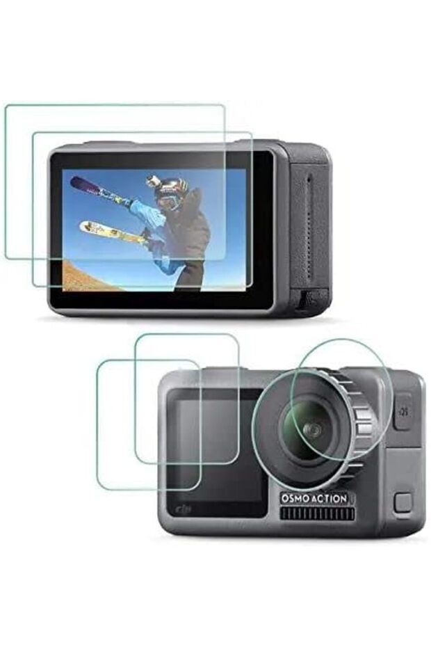 (2 Set) Tempered Glass Screen Protector Compatible for DJI OSMO Action