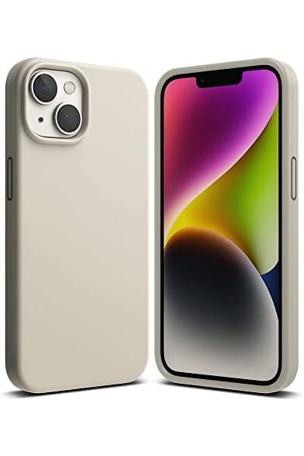 iPhone 14 Case Cover | Silicone Series | Stone