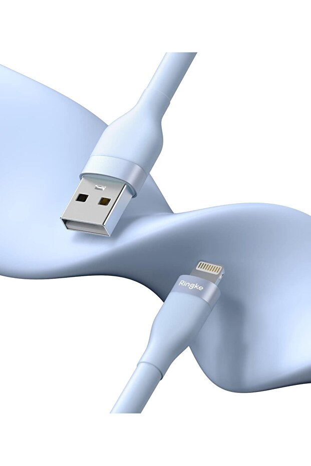 Fast Charging Pastel Cable | USB Type A to Lightning | 2m Blue
