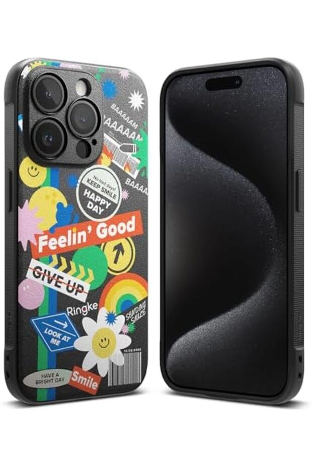 iPhone 15 Pro Max Case Cover | Onyx Design Series | Sticker