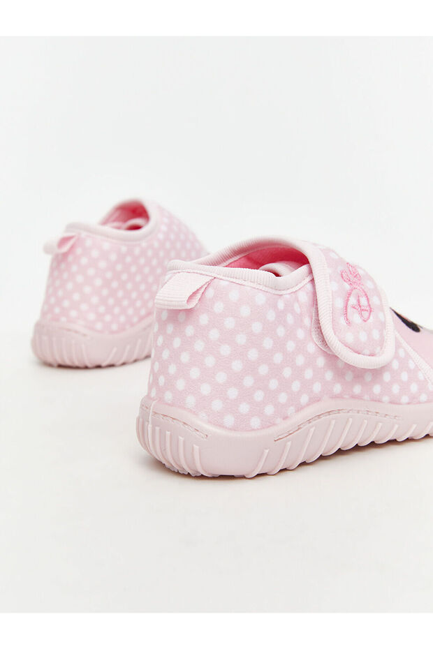 LCW STEPS YENİ SEZON Minnie Mouse Baskılı Kız Bebek Panduf - 5