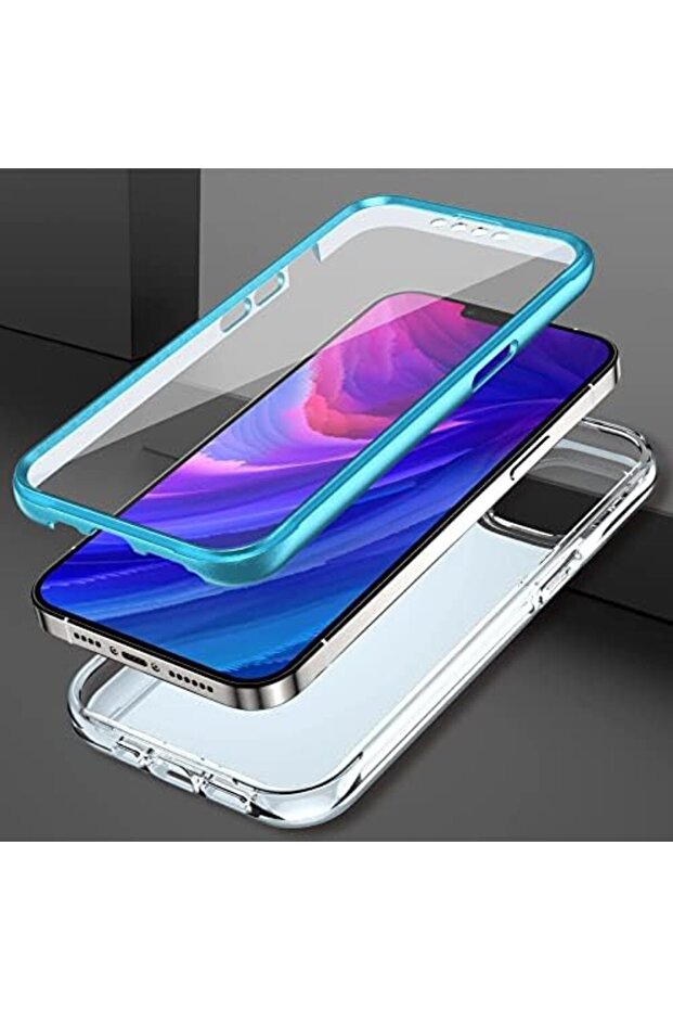 جراب لهاتف iPhone 14 Pro Max، أزرق - 4