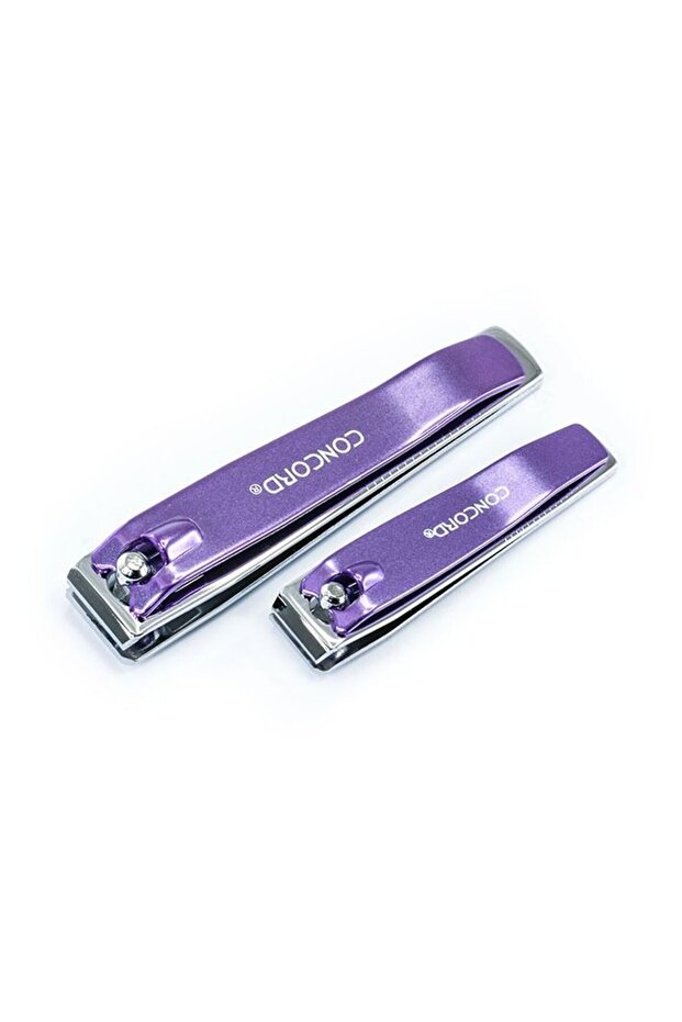 Nail Clippers 2 pcs Set P8511 / Duo - purple