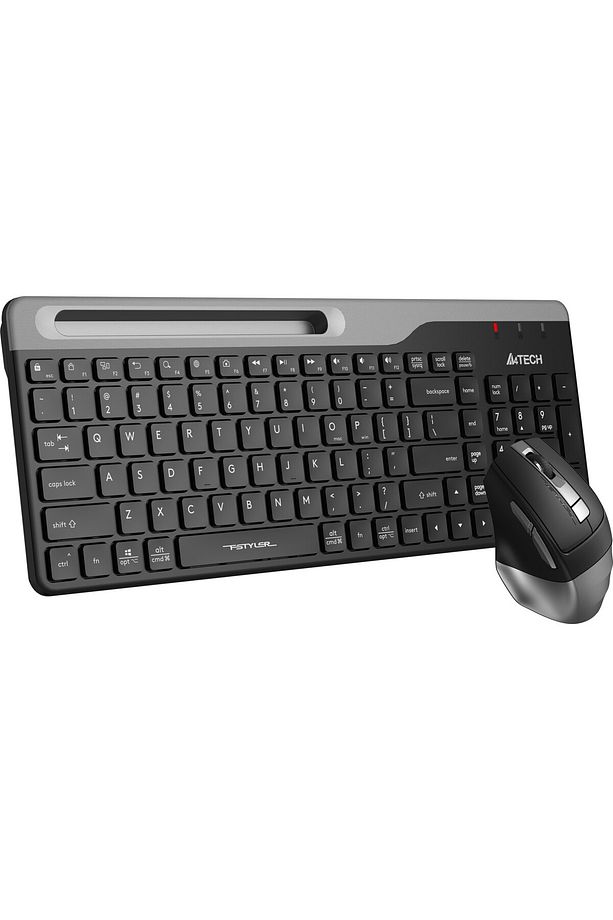 Fstyler Fb2535C Gri Bluetooth +2.4G Nano Fn Multimedya Şarjlı Kablosuz Klavye Mouse Set - 2